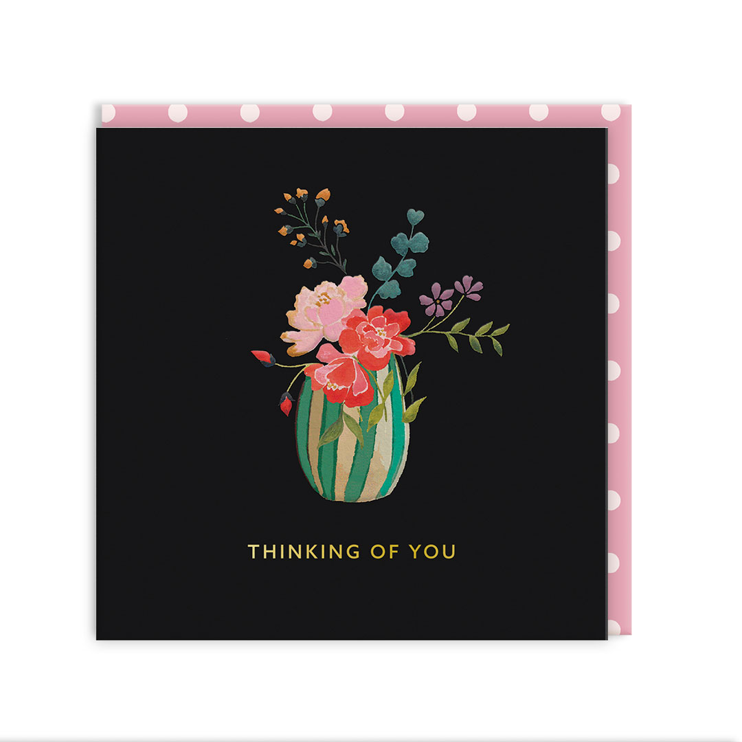 Picture of Sympathy Vase Greeting Card (105 x 105mm) (14294)