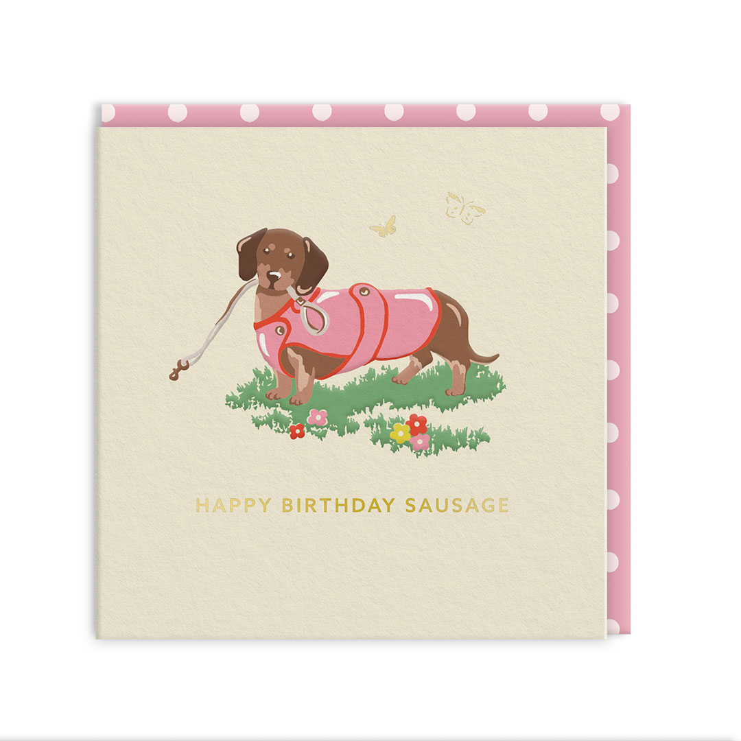 Picture of Dachshund Greeting Card (105 x 105mm) (14296)