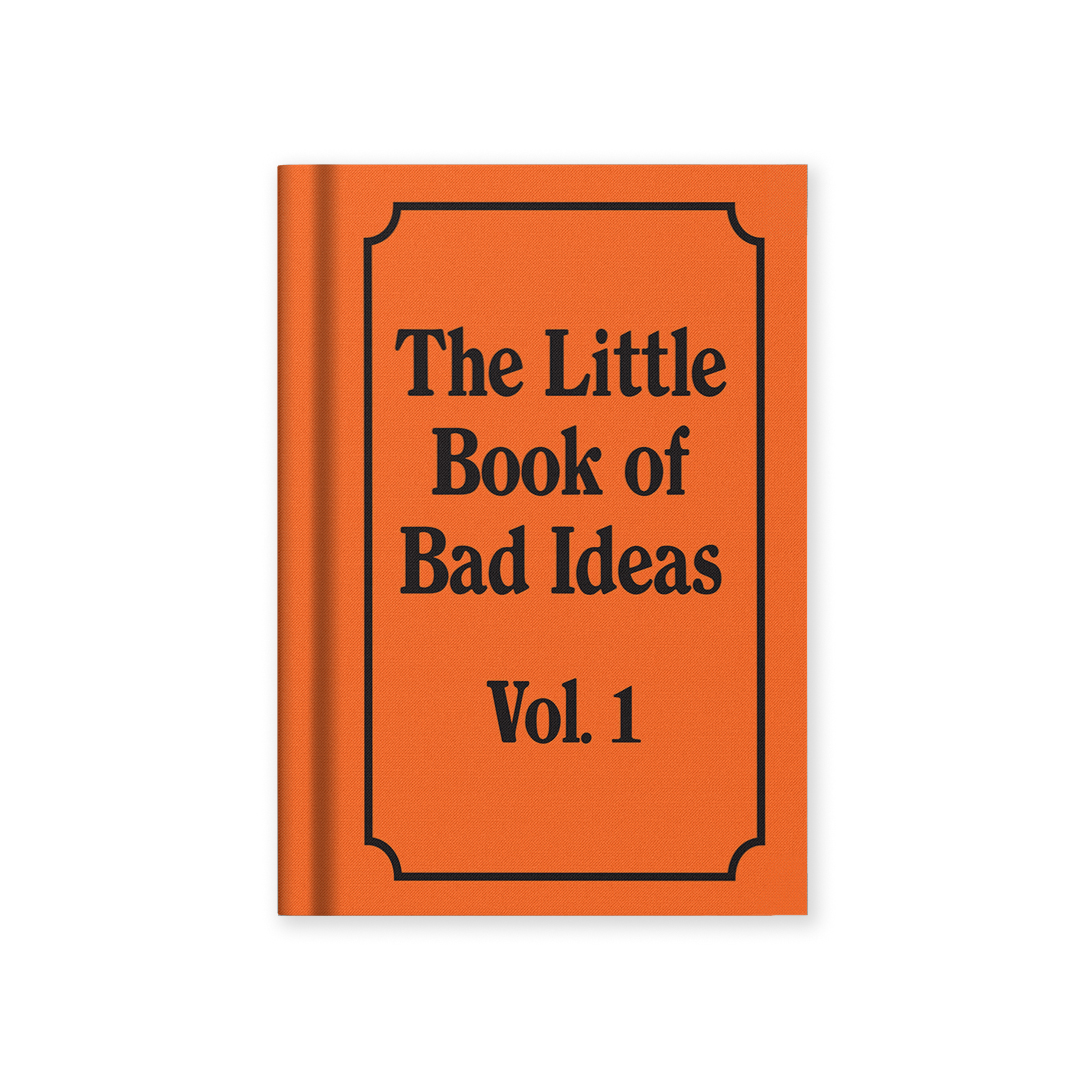 Picture of Book of Bad Ideas Fabric Hardback Notebook (14319)