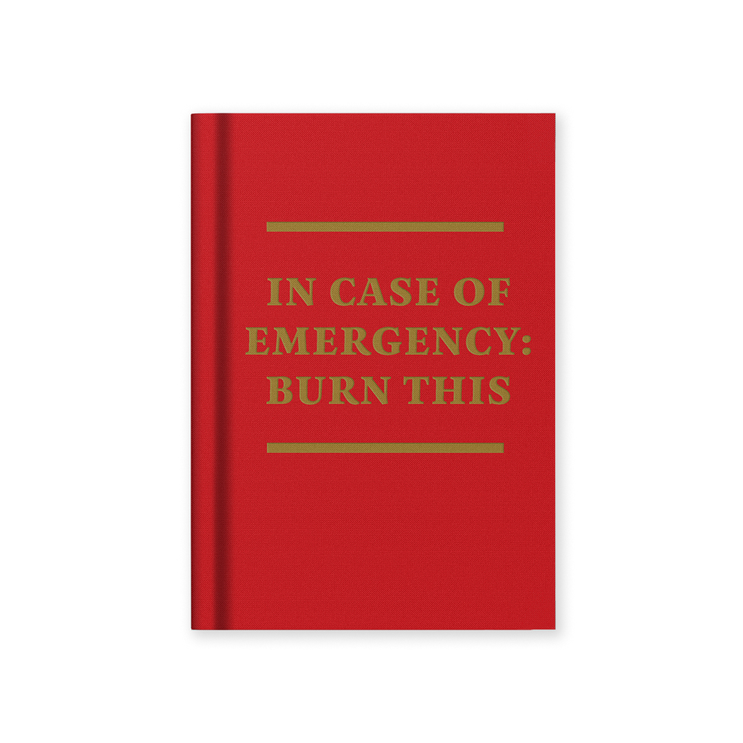 Picture of Case of Emergency Fabric Hardback Notebook (14320)