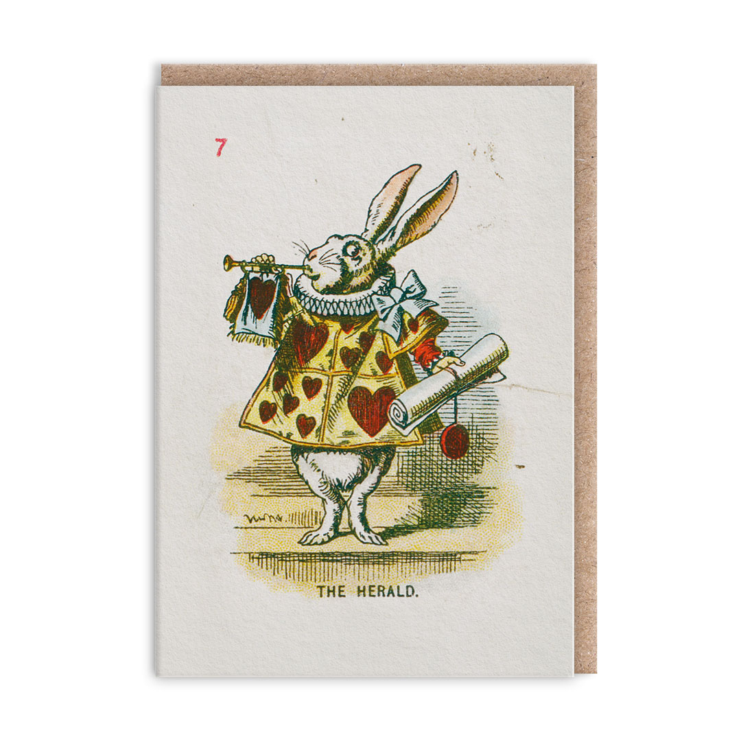 Picture of The White Rabit Mini Greeting Card (14364)