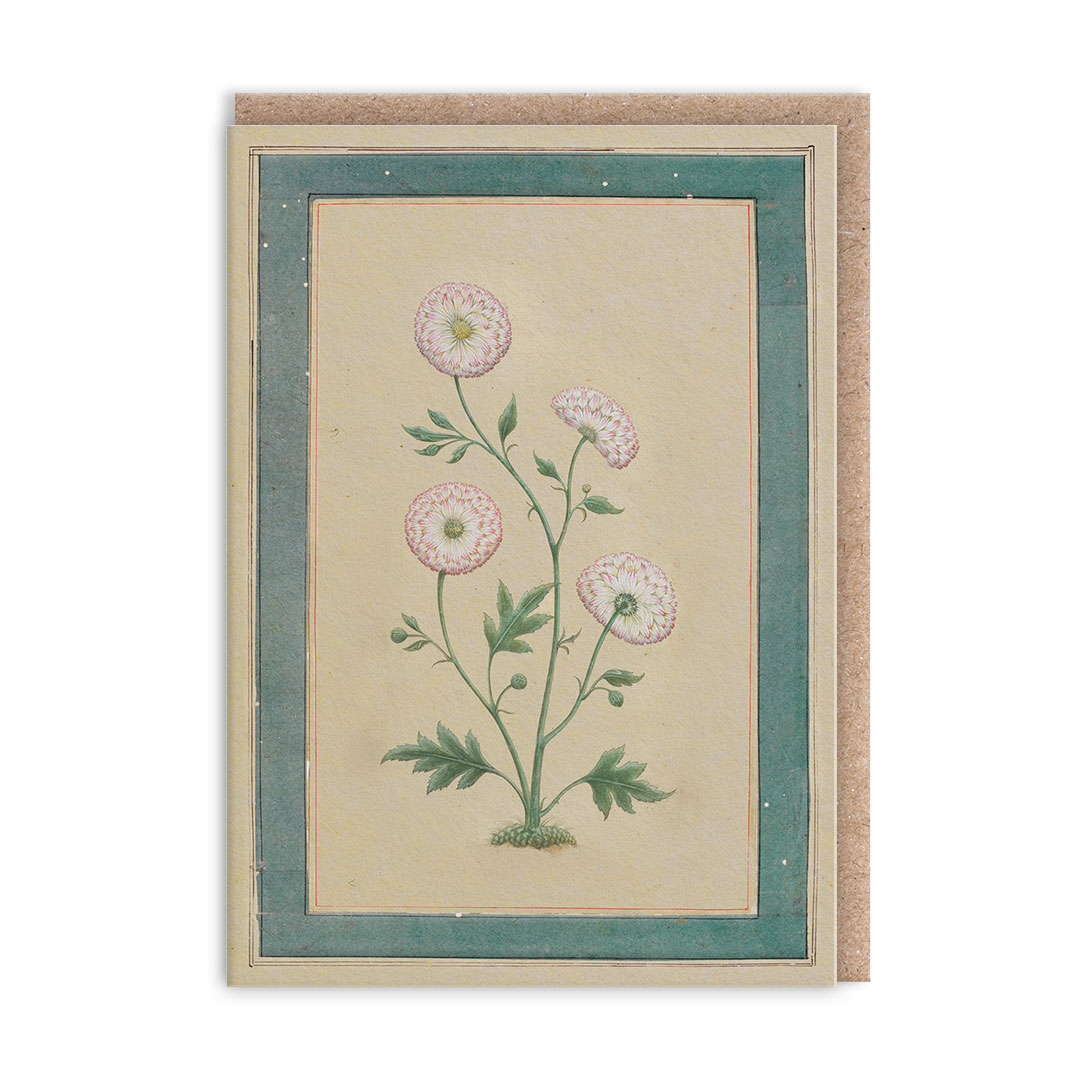 Picture of Mughal Flowering Plant Mini Greeting Card (14366)