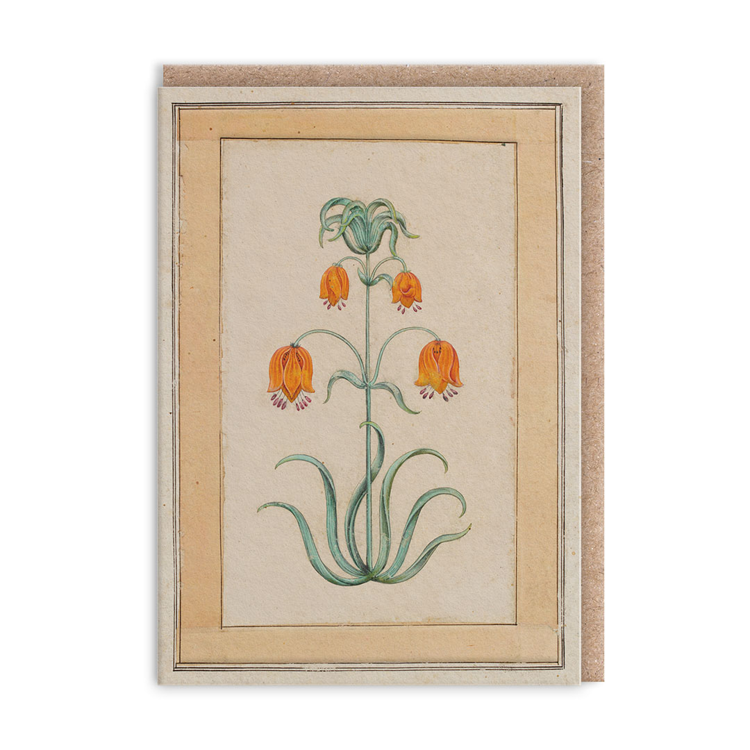 Picture of Orange Fritillaria Mini Greeting Card (14367)