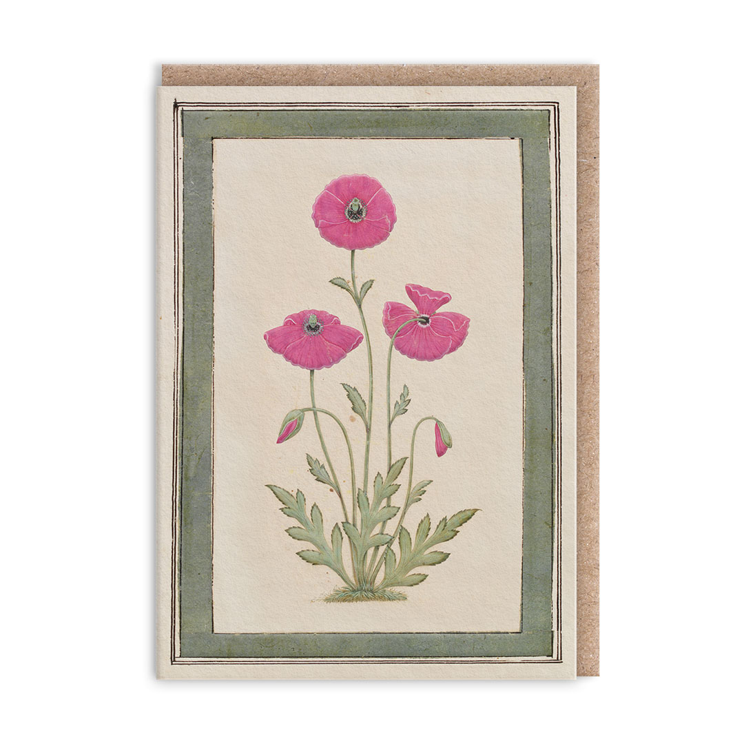 Picture of Poppies Mini Greeting Card (14368)