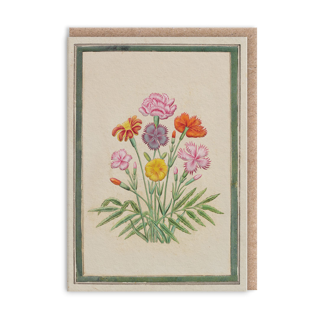 Picture of Carnations Mini Greeting Card (14369)