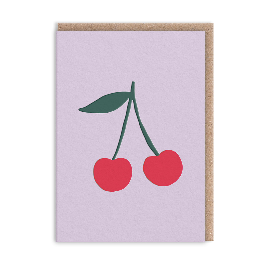 Picture of Cherries Mini Greeting Card (14378)