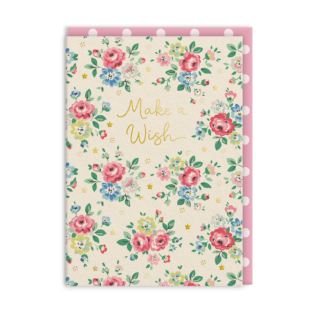 Picture of Make a Wish Peony Print Greeting Card (14397)