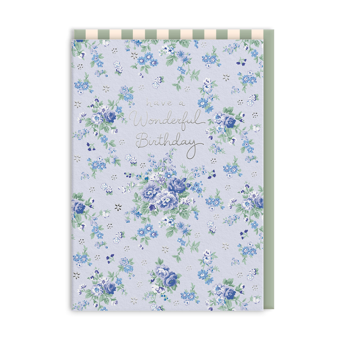 Picture of Wonderful Birthday Posy Greeting Card (14398)
