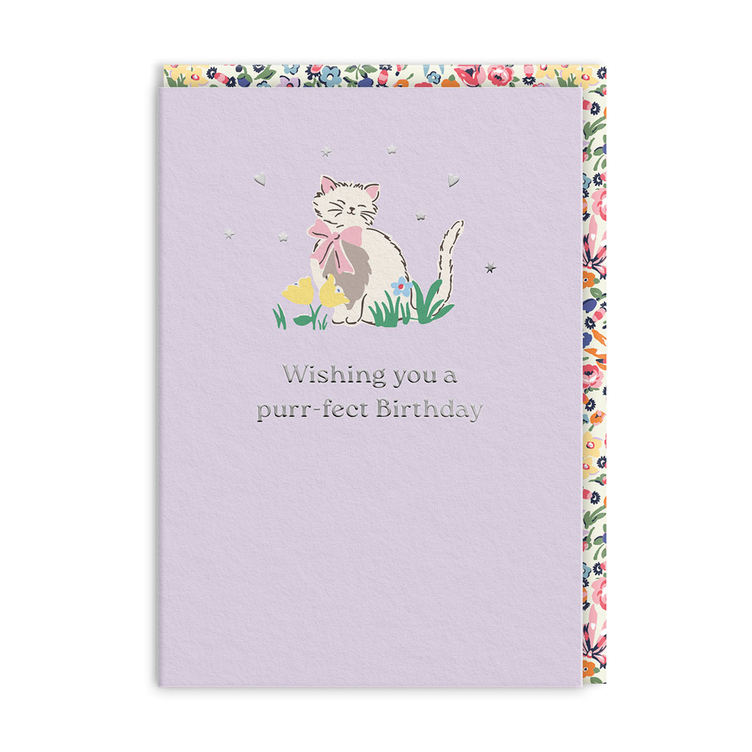 Picture of Purr-fect Birthday Cat Greeting Card (14402)