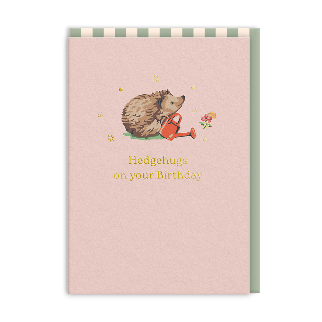 Picture of Hedgehugs on your Birthday Greeting Card (14407)