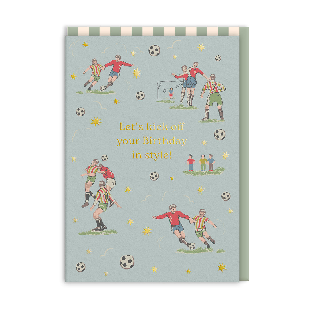 Picture of Football Birthday Greeting Card (14411)
