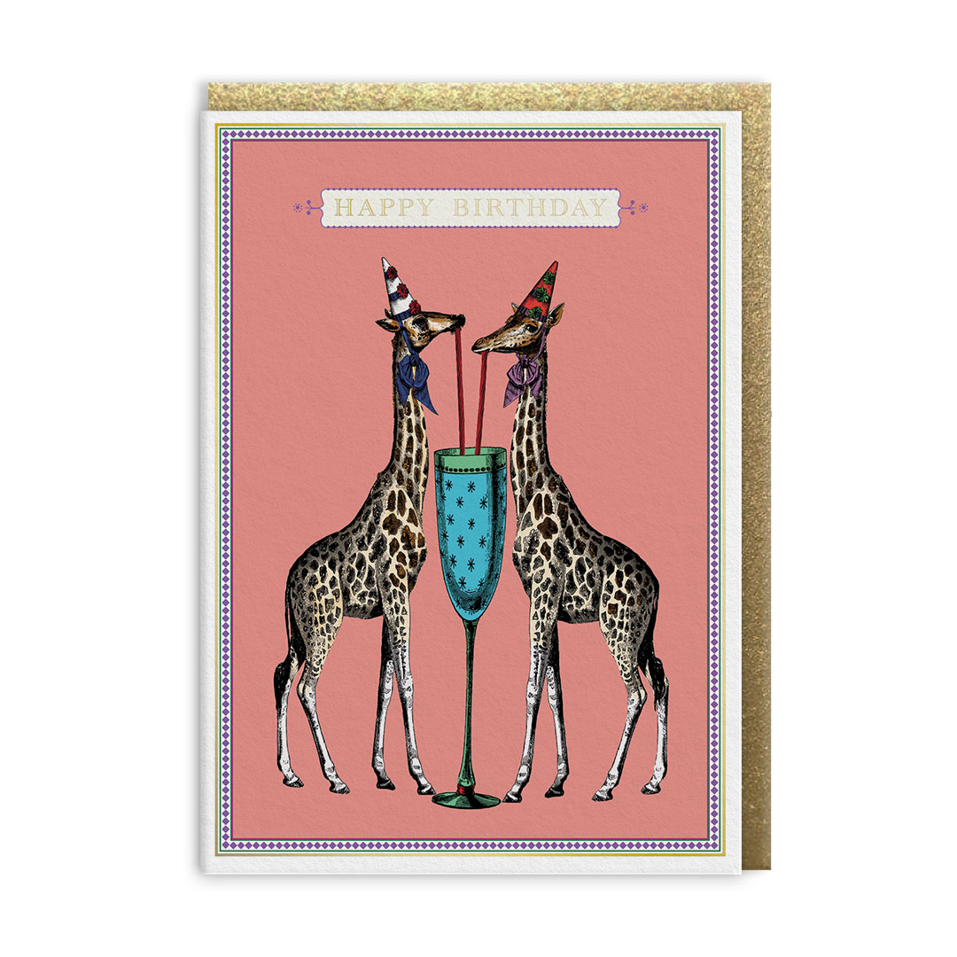 Picture of Birthday Giraffes Greeting Card (14420)