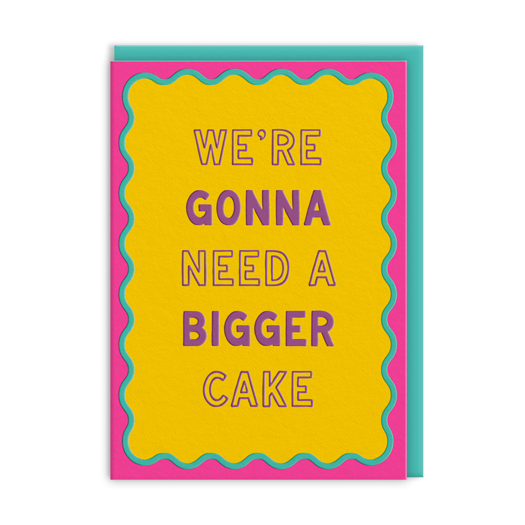 Picture of Bigger Cake Greeting Card (14449)