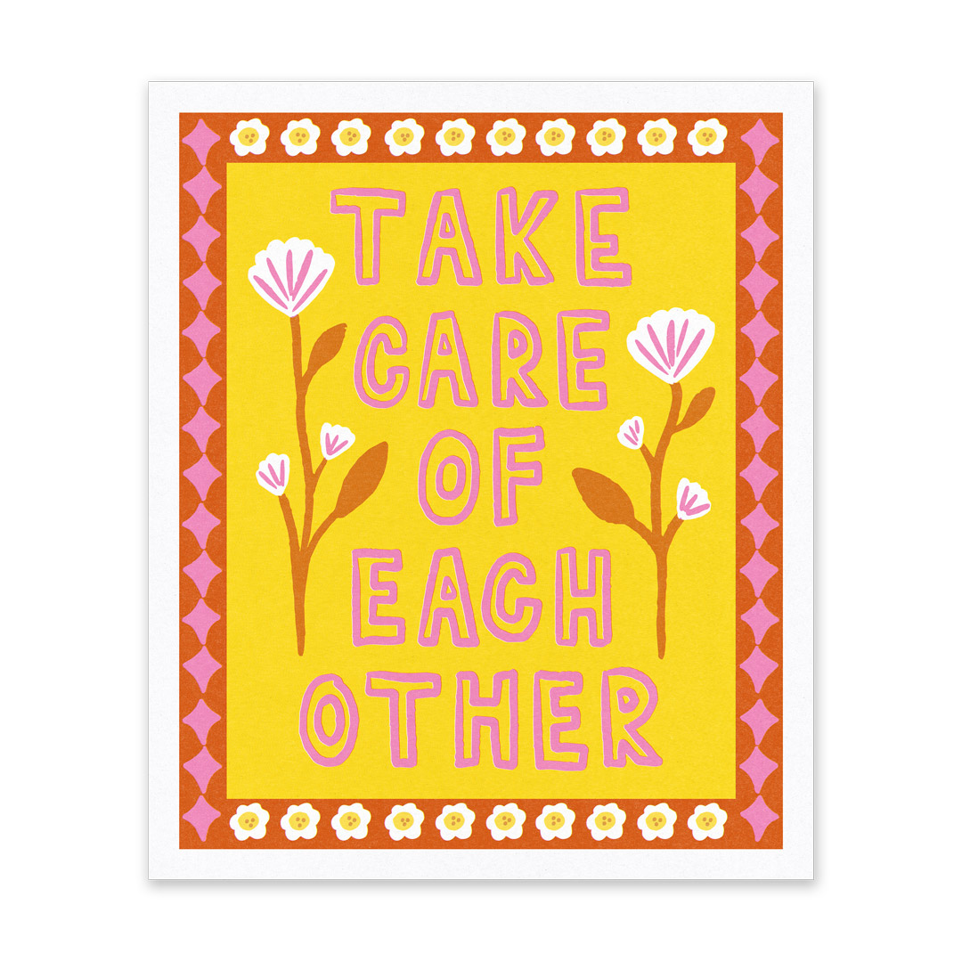 Picture of Take Care Riso Print (10x12) (14587)