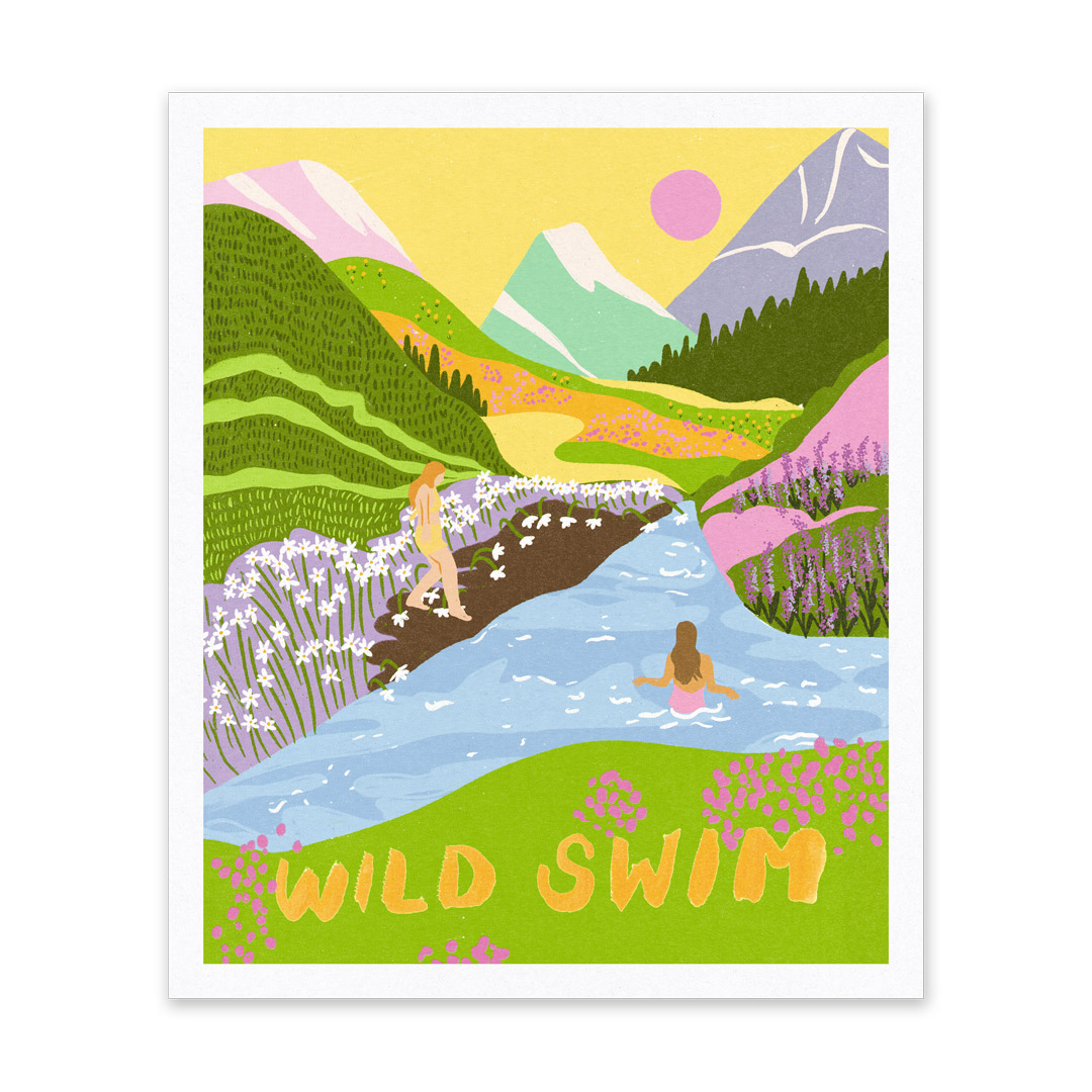 Picture of Wild Swim Riso Print (10x12) (14588)