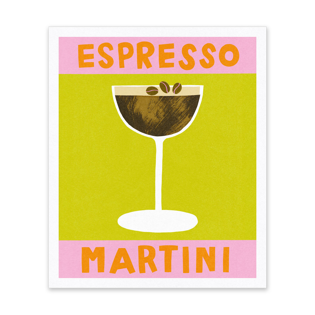 Picture of Espresso Martini Riso Print (10x12) (14593)