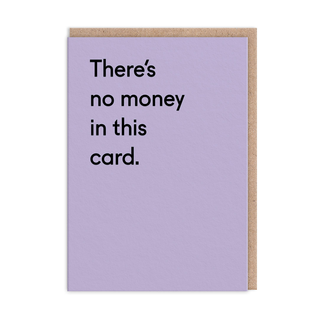 Picture of There's No Money In This Card (5278)