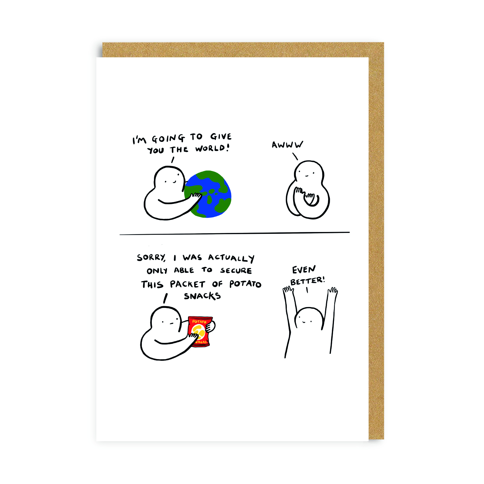 Picture of Potato Snacks Greeting Card (6149)