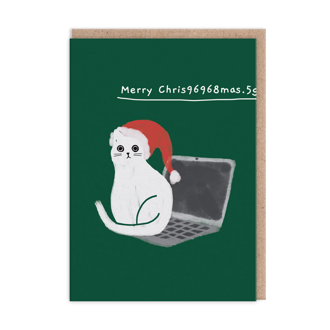 Picture of Merry Christmas Laptop Greeting Card (NS) (6725)