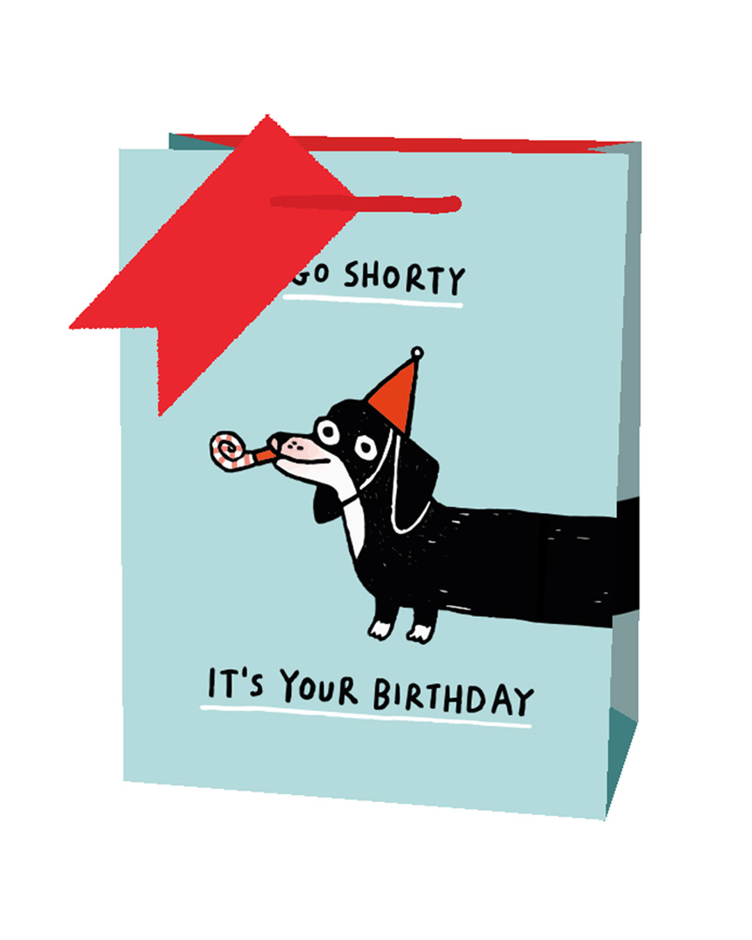 Picture of Sausage Dog Happy Birthday Medium Gift Bag (8568)