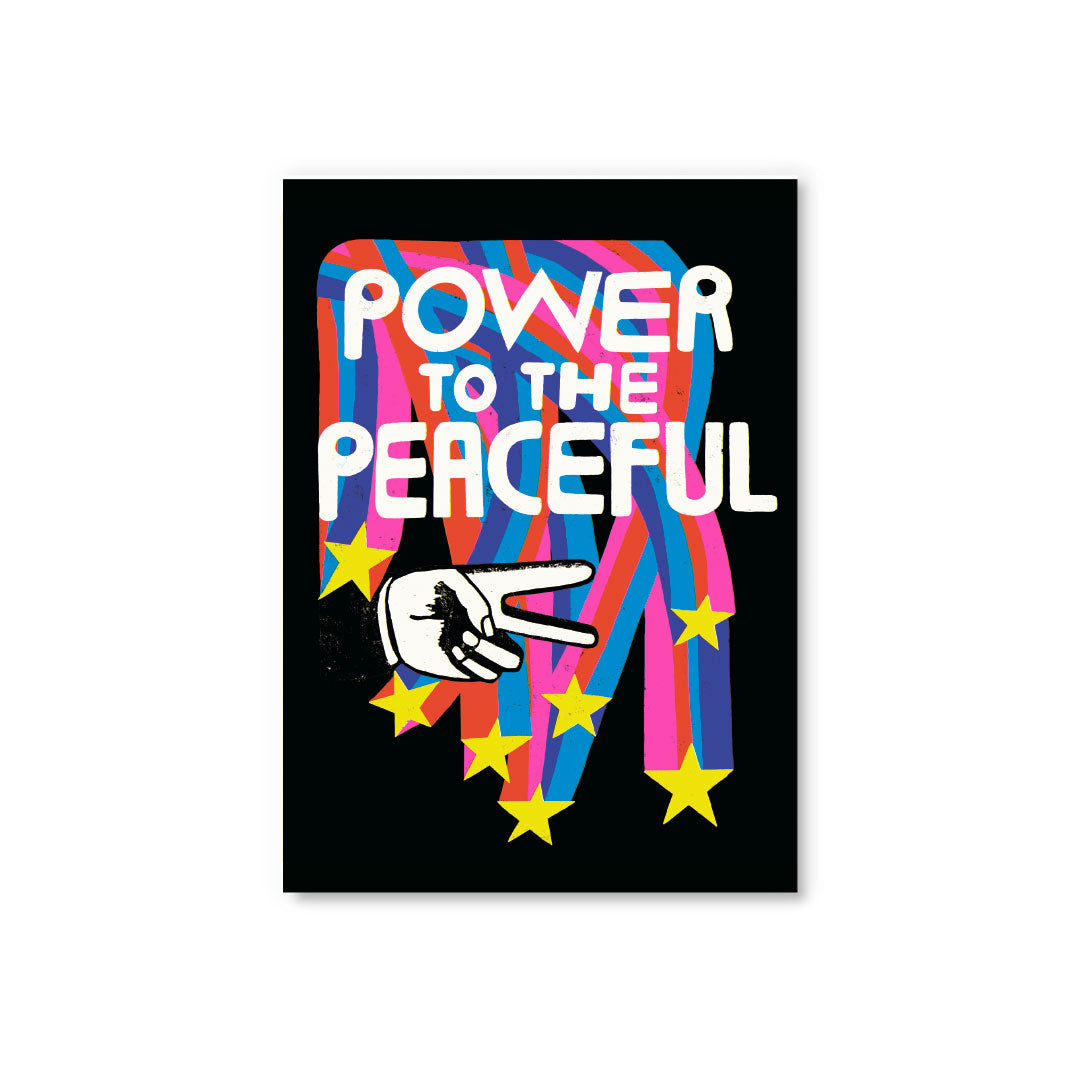 Picture of Power To The Peaceful Postcard (12283)