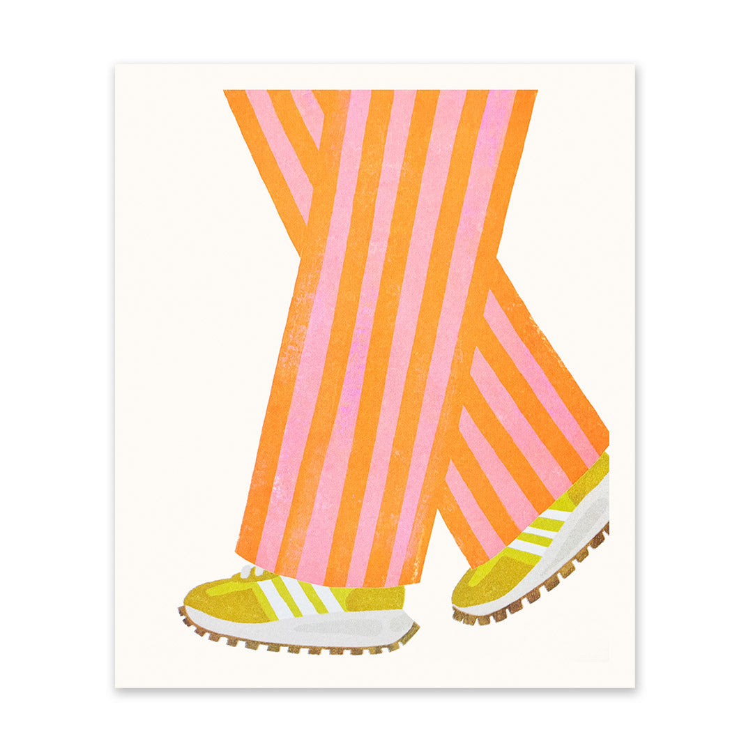 Picture of Walking Stripes Riso Print (10x12) (11286)