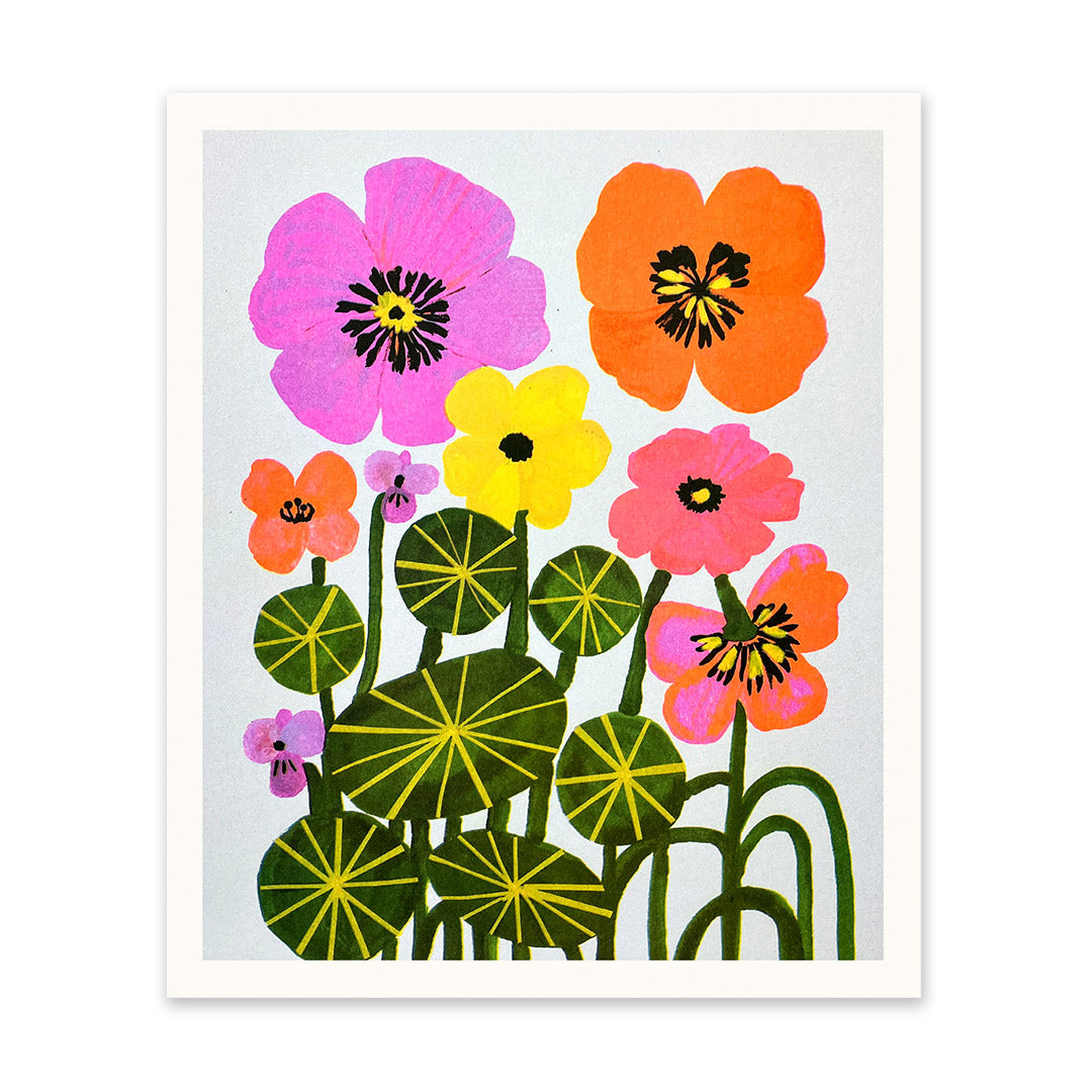 Picture of Nasturtiums Riso Print (10x12) (11288)