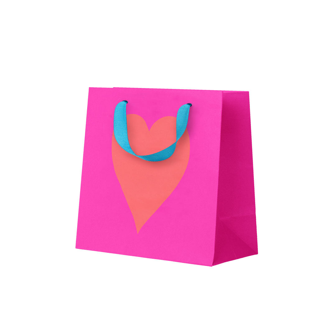 Picture of Neon Heart Small Gift Bag (12120)