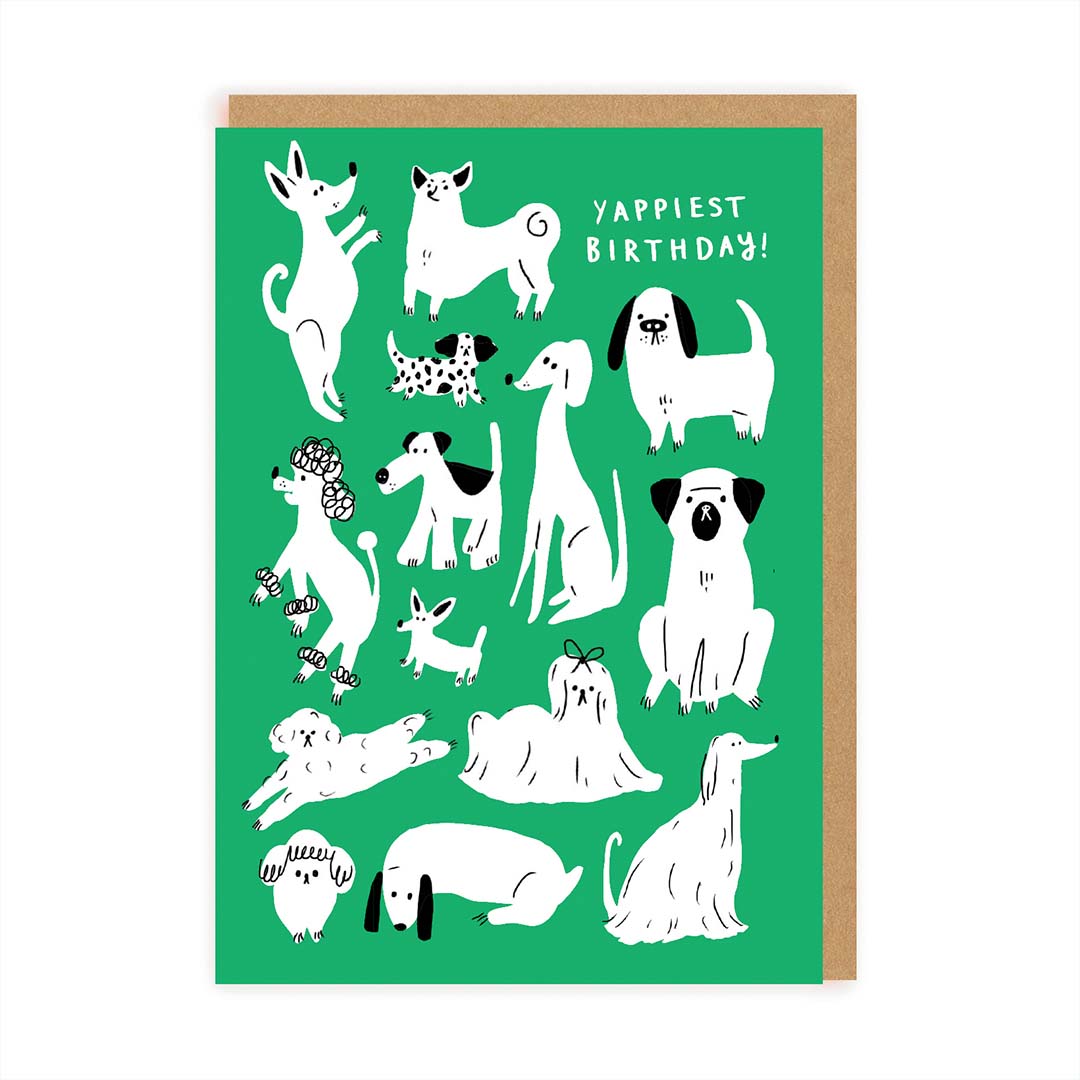 Picture of Yappy Birthday Dogs Greeting Card (7283)