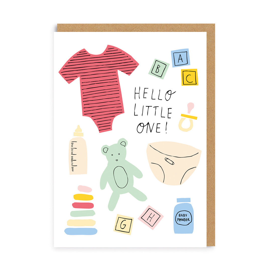 Picture of Hello Little One Icons Greeting Card (7386)