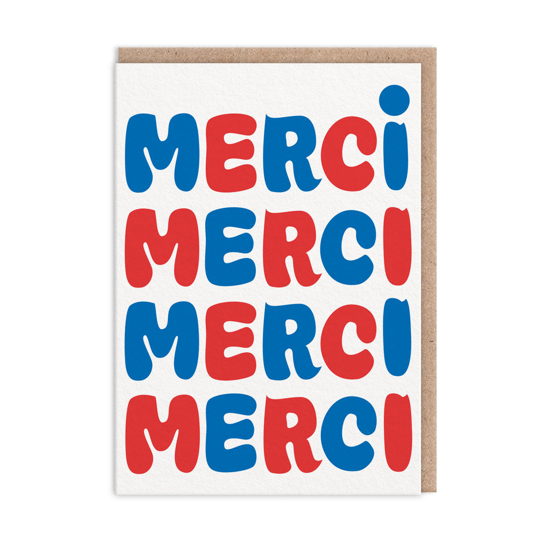 Picture of Merci Merci Merci Greeting Card (12365)
