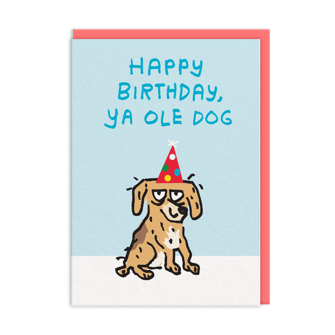 Picture of Happy Birthday Ya Ole Dog Greeting Card (12499)