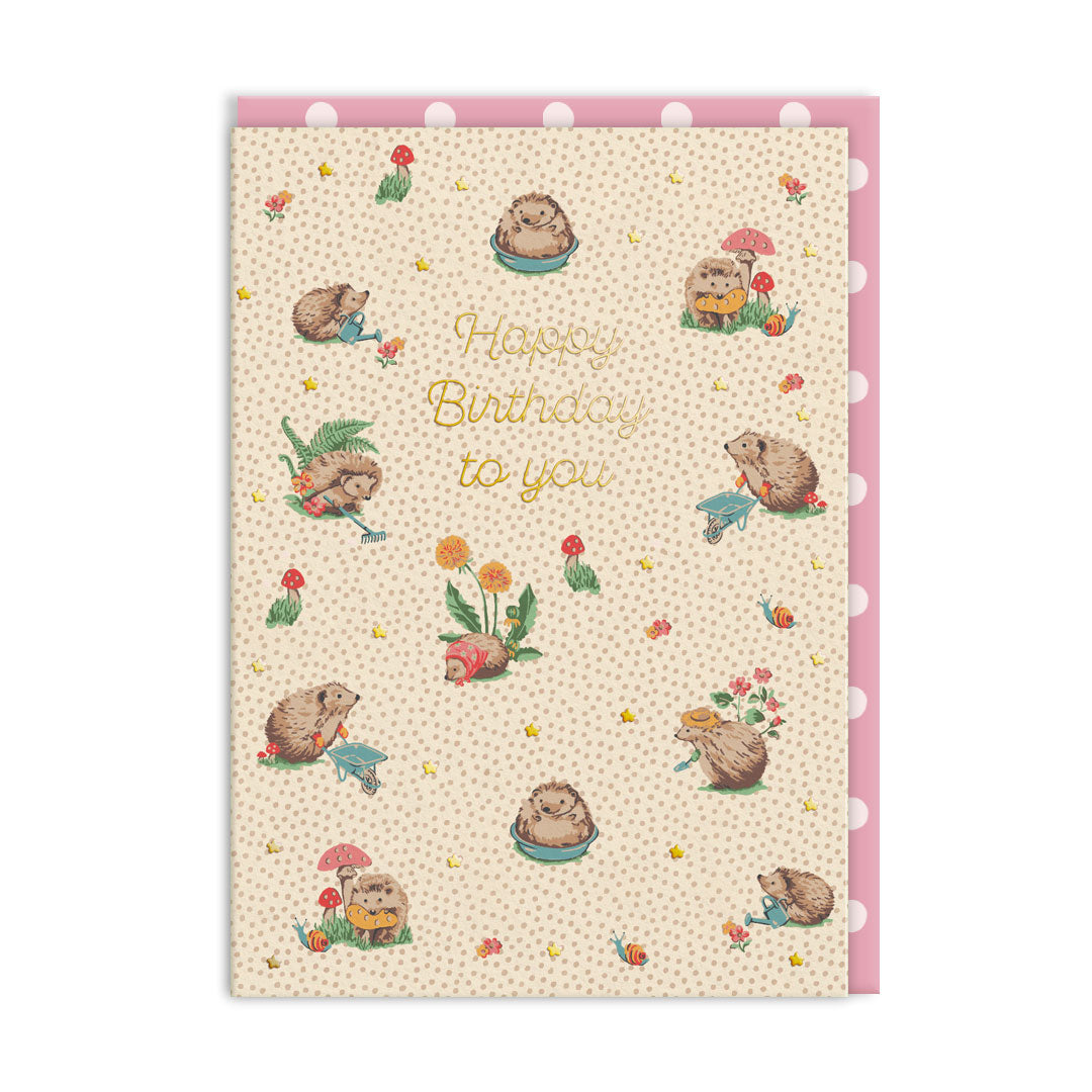 Picture of HBD Hedgehogs Greeting Card (11498)
