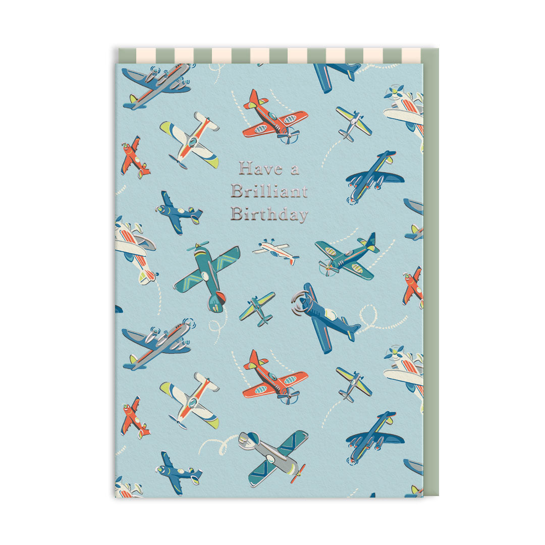 Picture of Brilliant Birthday Planes Greeting Card (11505)
