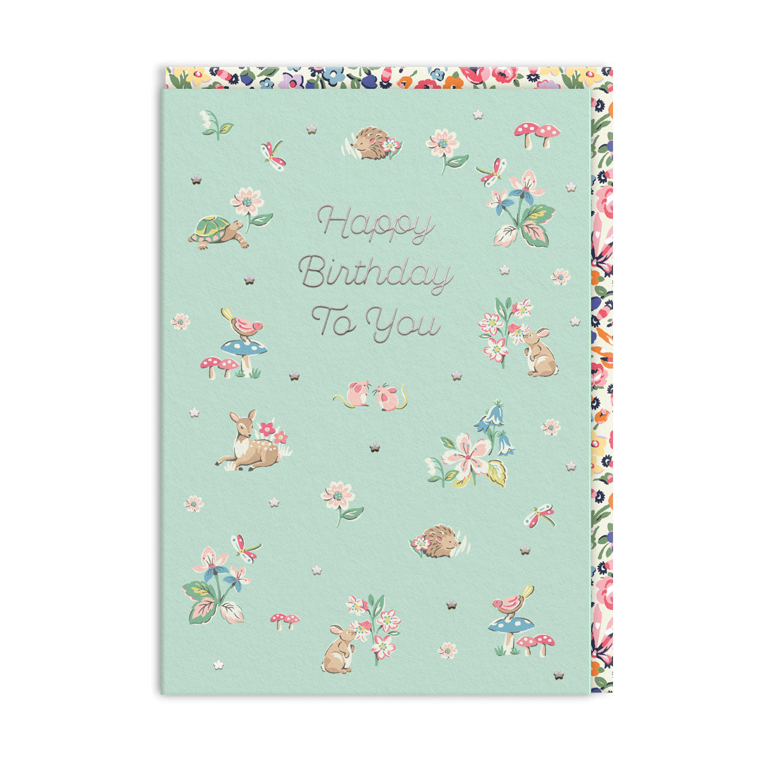 Picture of Birthday Woodland Creatures Greeting Card (11506)