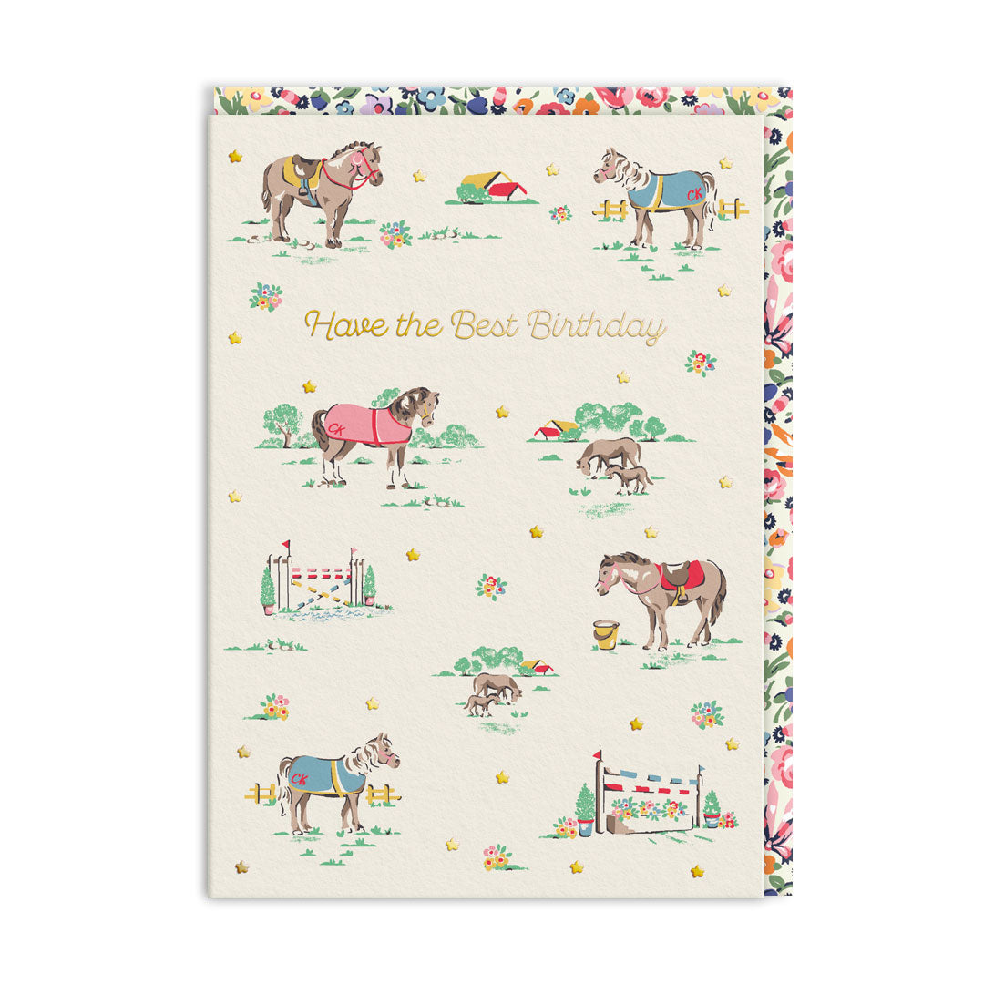 Picture of Best Birthday Ponies Greeting Card (11510)