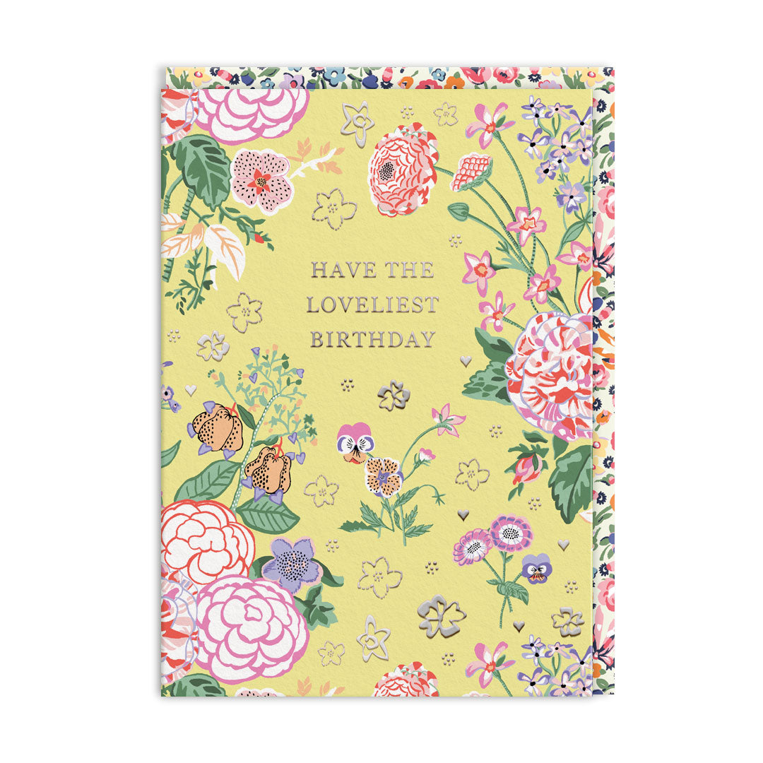 Picture of Yellow Posy Birthday Greeting Card (11511)