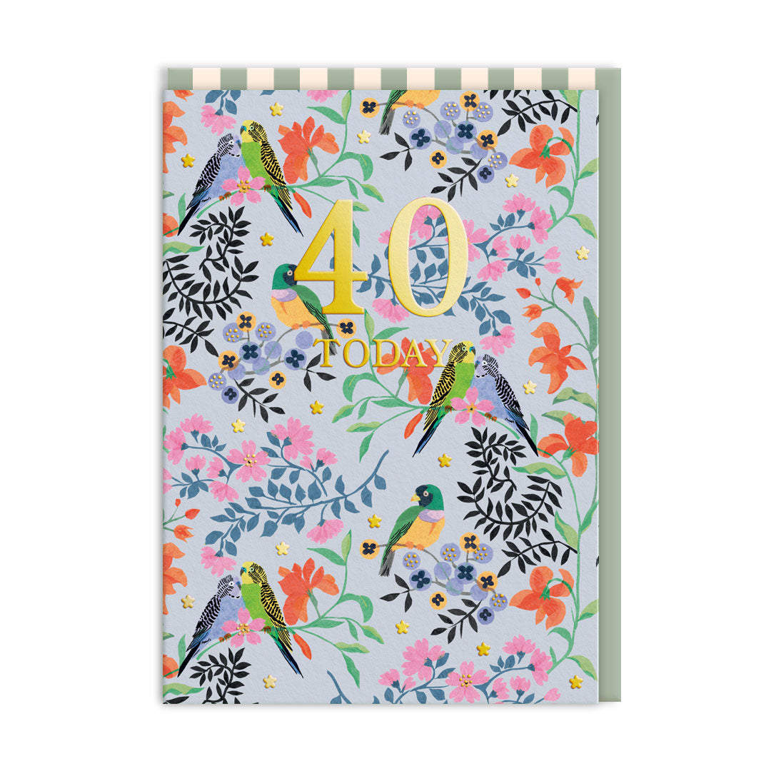 Picture of 40 Paper Birds Greeting Card (11665)