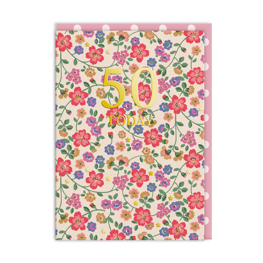 Picture of 50 Pembridge Ditsy Greeting Card (11666)