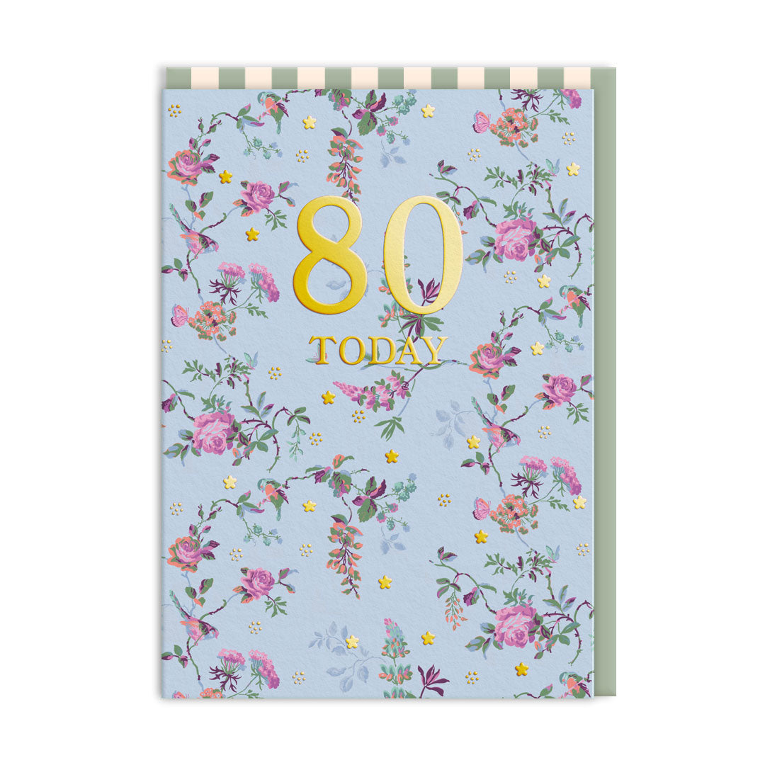 Picture of 80 Birds and Roses Greeting Card (11669)