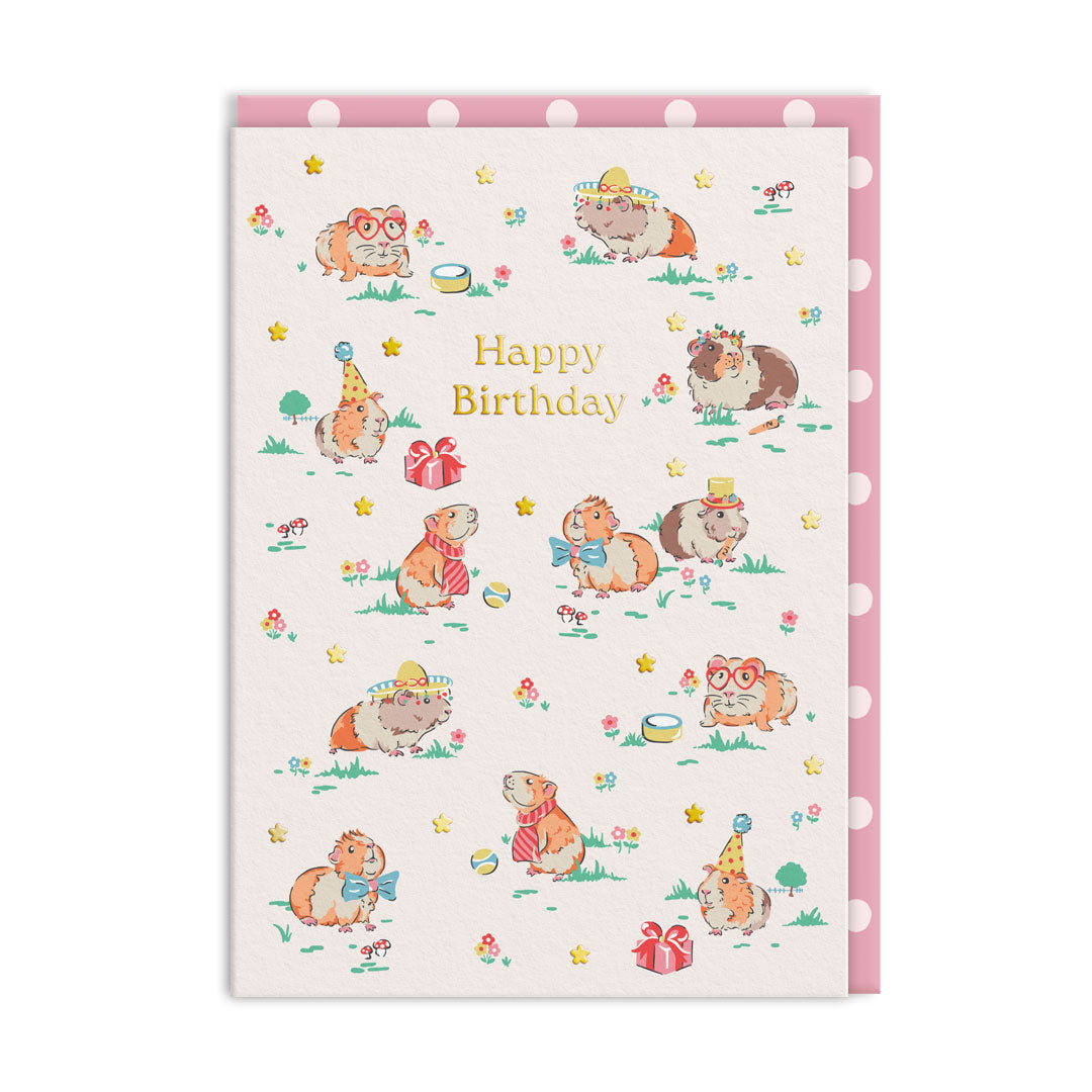 Picture of Guinea Pig Party Greeting Card (12504)