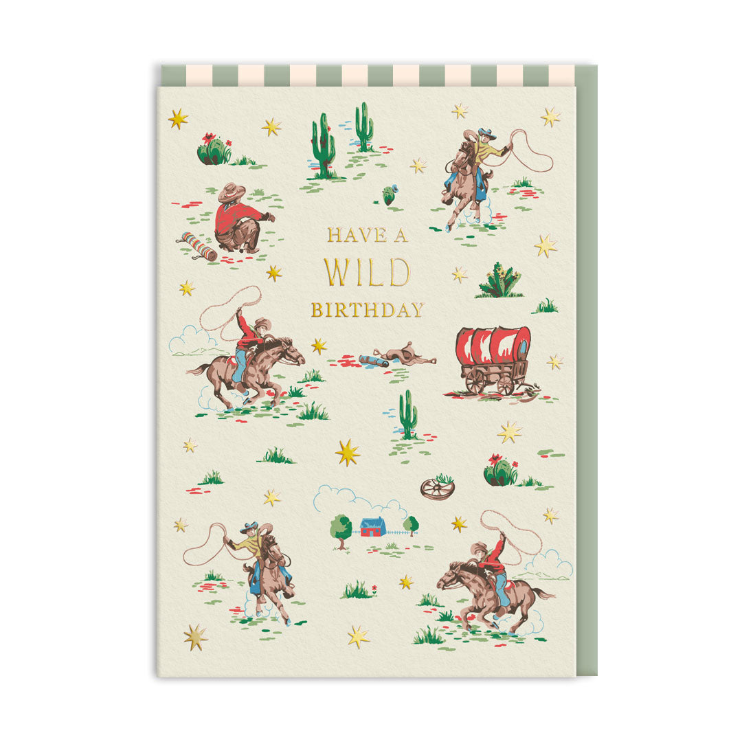 Picture of Cowboy Wild Birthday Card (12505)