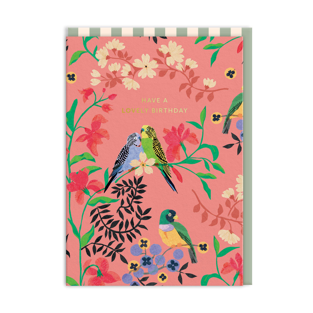 Picture of Have a Lovely Birthday Summer Birds Card (7465)
