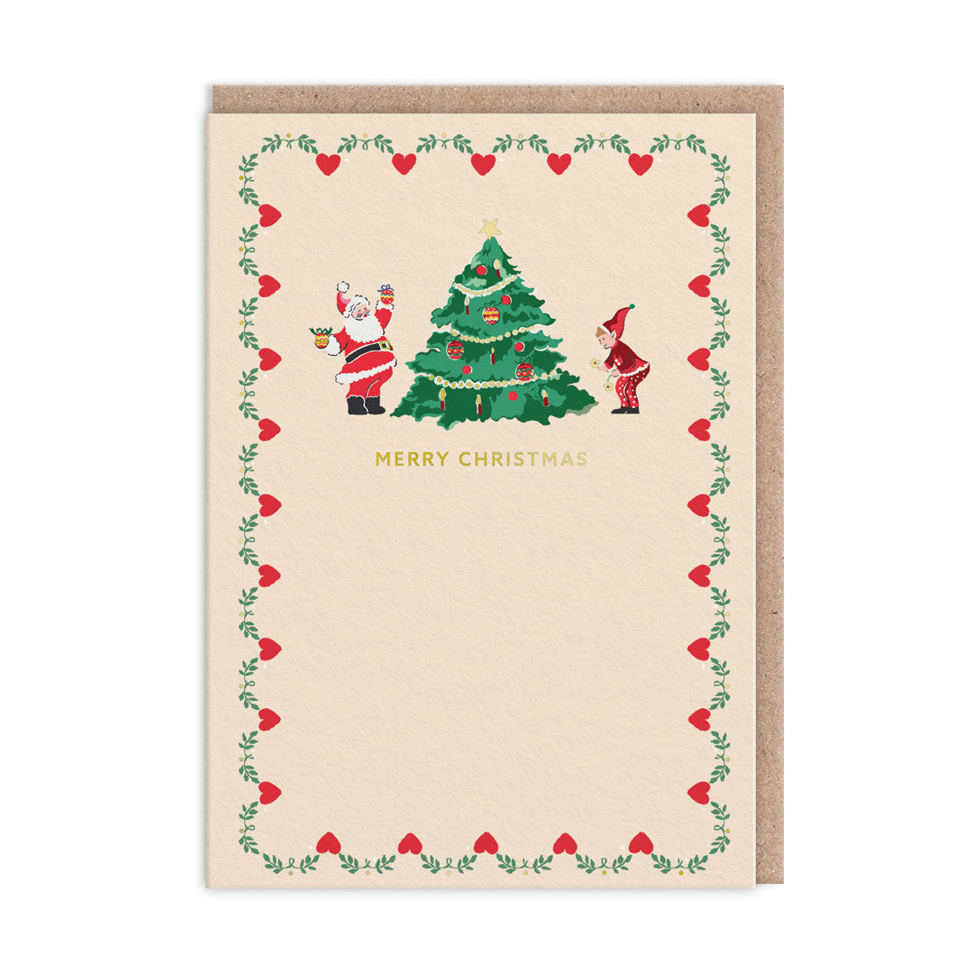 Picture of Cath Kidston Merry Christmas Santa Card (9703)
