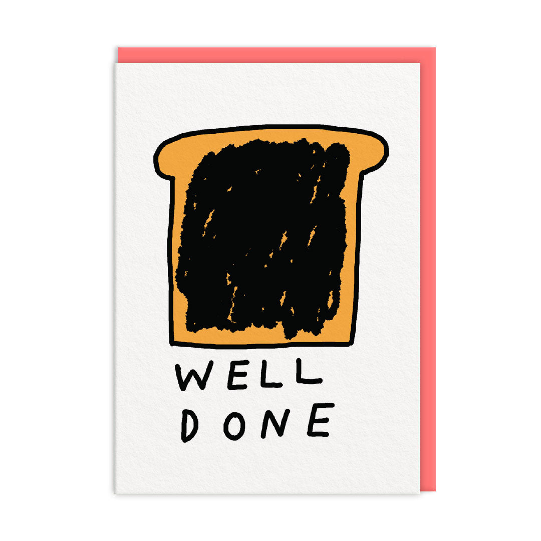 Picture of Well Done Burnt Toast Greeting Card (11284)