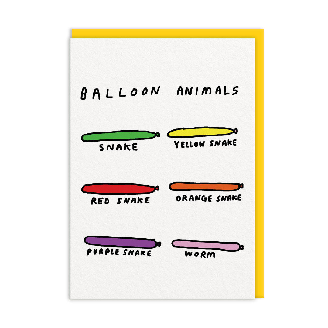 Picture of Balloon Animals Greeting Card (11487)