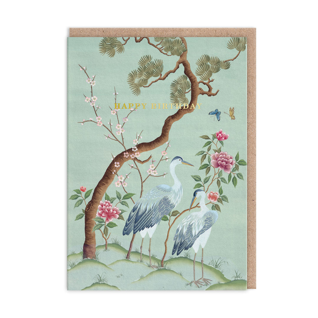 Picture of Heron Landscape Greeting Card (9899)