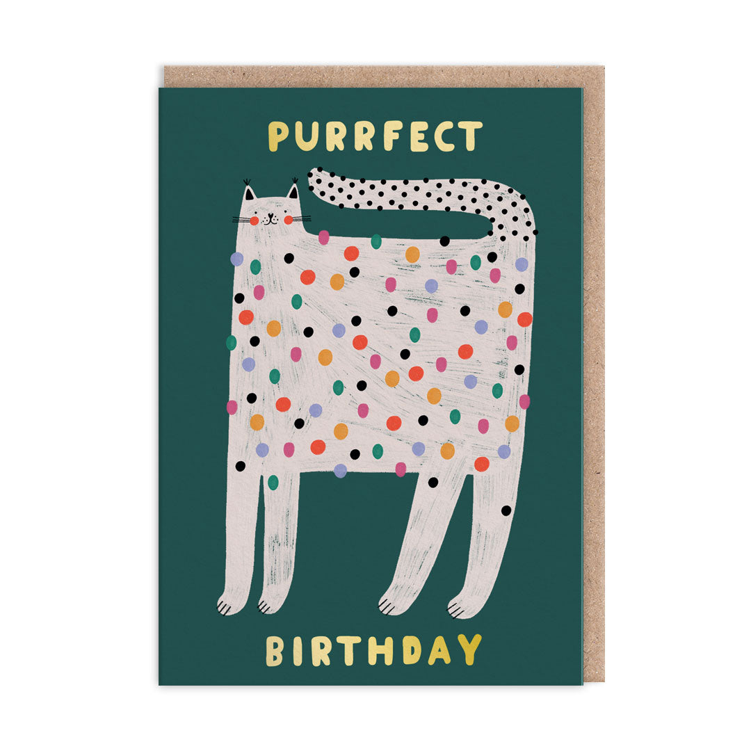 Picture of HBD Spotty Cat Greeting Card (10458)