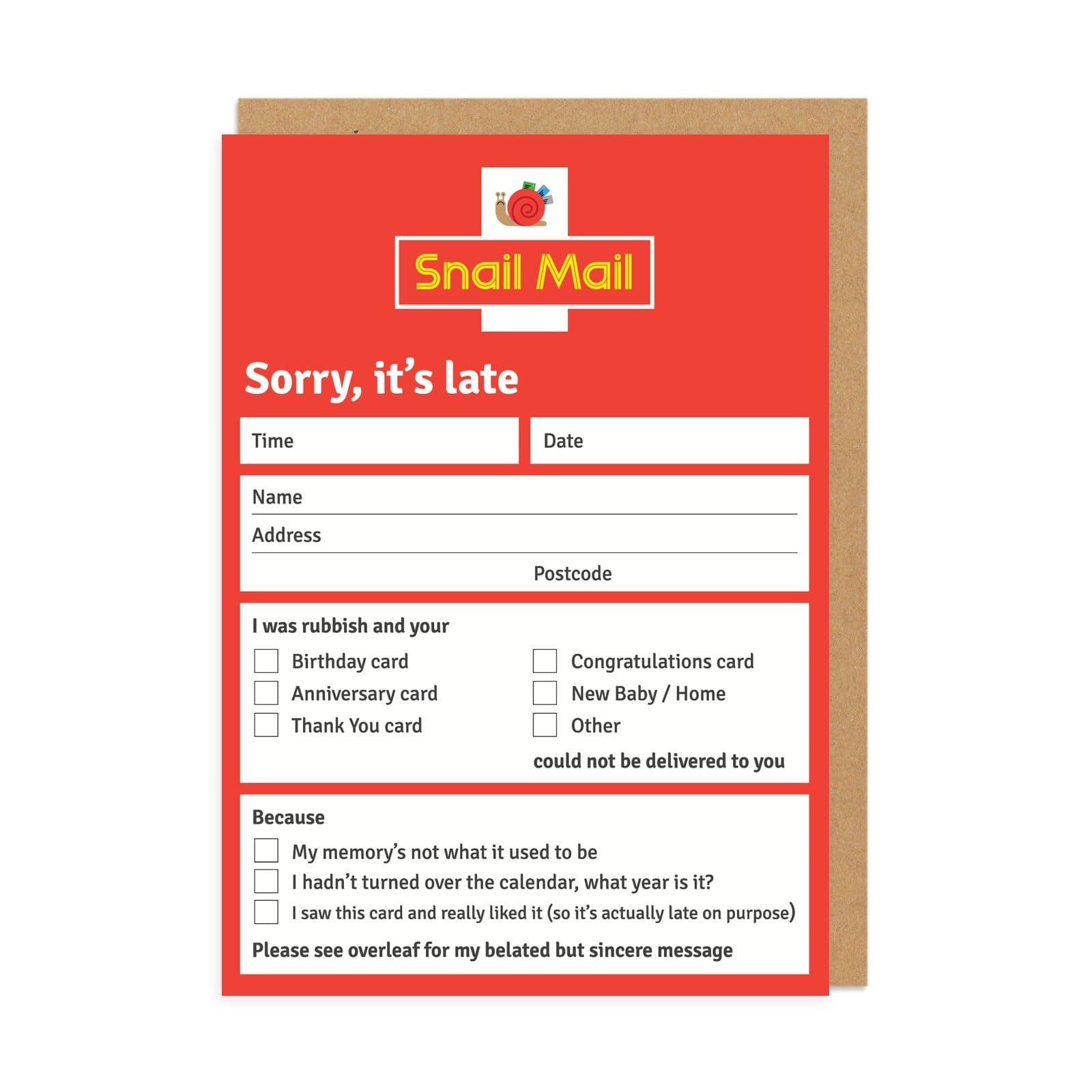 Picture of Snail Mail Greeting Card (570)