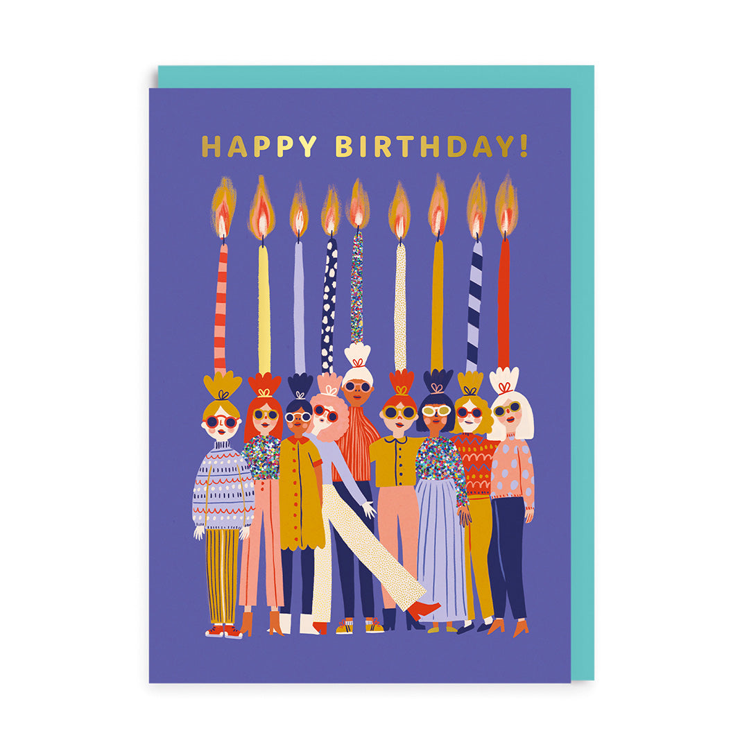 Picture of HBD Candle Ladies Greeting Card (7302)